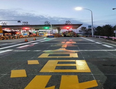 海口海口高速道路划线施工